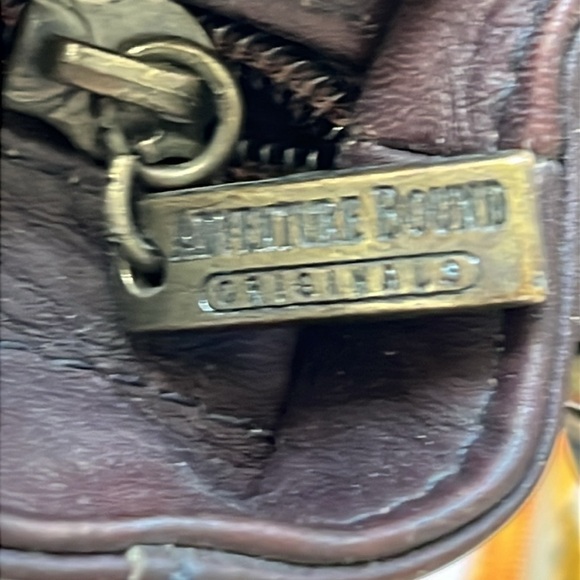 Wilson’s Adventure Bound Originals Leather Crossbody Bag Purse Brown Vintage - Picture 4 of 16